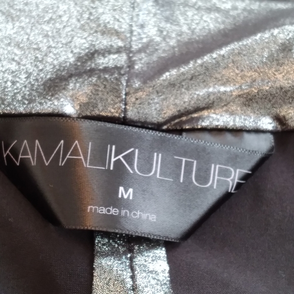 KAMALI KULTURE Graphite Liquid Metallic Dress - Picture 4 of 5